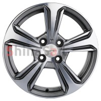 Khomen Wheels KHW1502 (Vesta) G-Silver-FP 6x15/4x100 ET50 D60.1