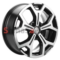 Khomen Wheels KHW1710 (Chery tiggo 7pro) Black-FP 6.5x17/5x108 ET33 D60.1